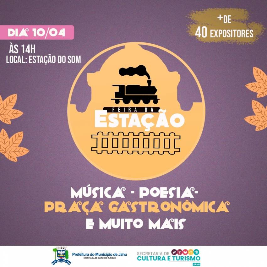 FEIRA NA ESTAÇÃO FERROVIÁRIA REÚNE MAIS DE 40 EXPOSITORES