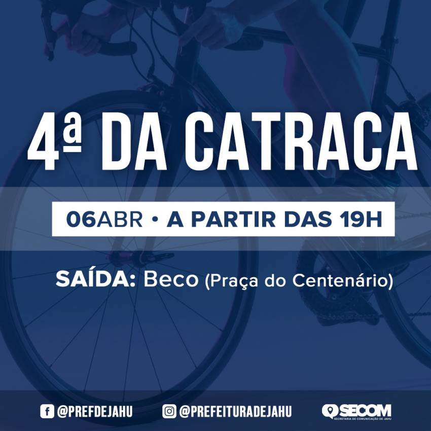 QUARTA À NOITE TEM PASSEIO CICLÍSTICO PELAS RUAS DE JAHU