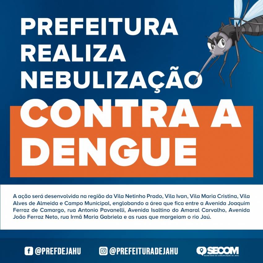 PREFEITURA REALIZA NEBULIZAÇÃO CONTRA A DENGUE