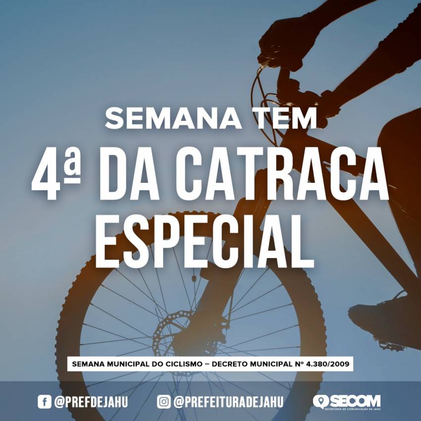 PASSEIO ESPECIAL COMEMORA SEMANA DE CICLISMO