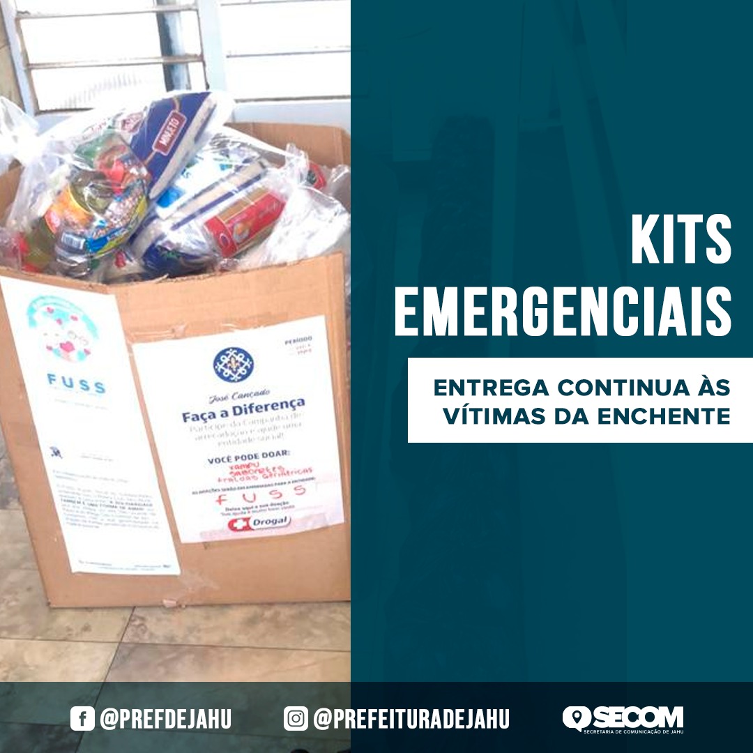 CONTINUA ENTREGA DE KITS EMERGENCIAIS ÀS VÍTIMAS DA ENCHENTE