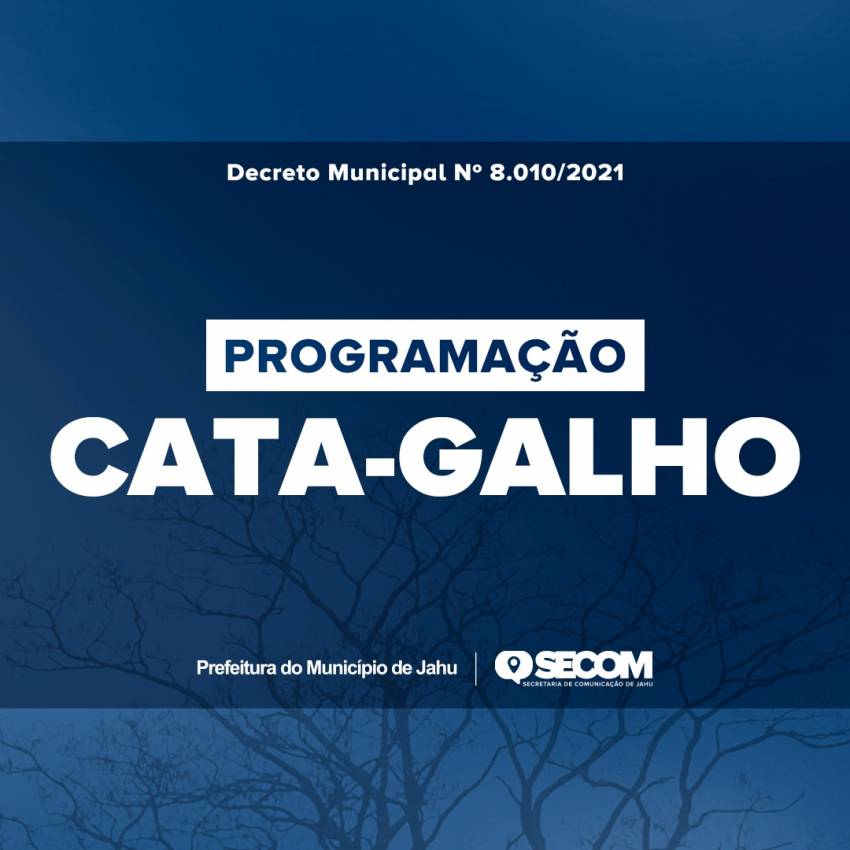 PROGRAMAÇÃO CATA-GALHO