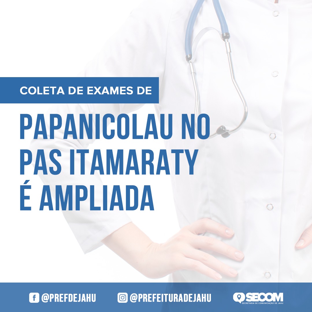 COLETA DE EXAMES DE PAPANICOLAU NO PAS ITAMARATY É AMPLIADA