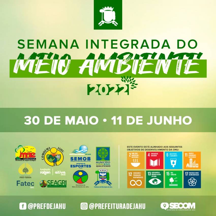 SEMANA INTEGRADA DE MEIO AMBIENTE TEM VASTA PROGRAMAÇÃO: CONFIRA