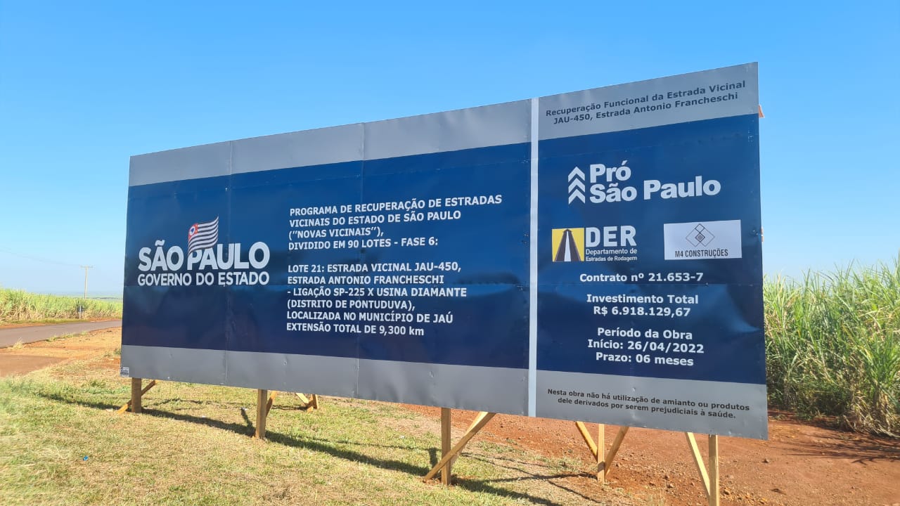 PREFEITURA E ESTADO FIRMAM CONVÊNIO PARA OBRAS NA VICINAL DA AMARALINA