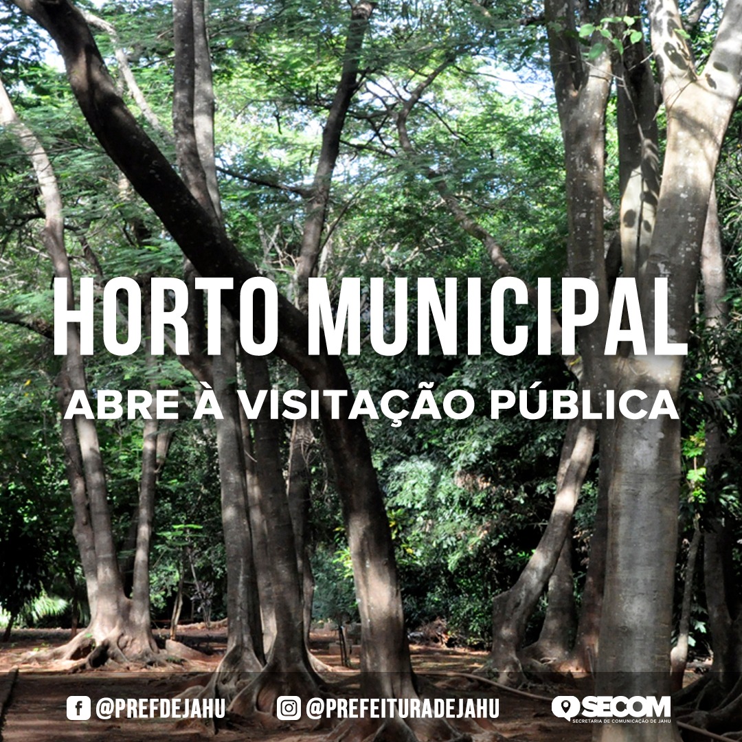 HORTO MUNICIPAL ABRE À VISITAÇÃO PÚBLICA