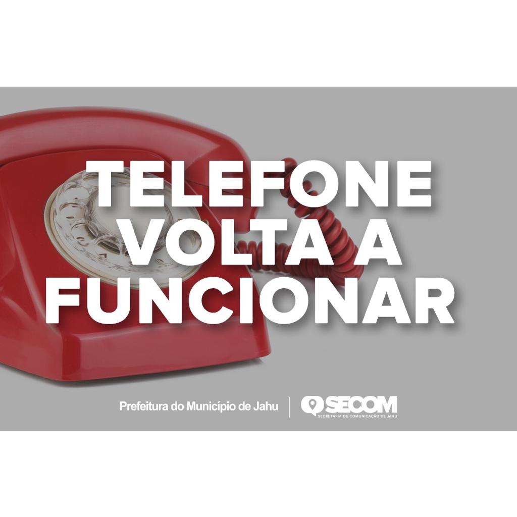 TELEFONES DO CEPROM E SEMEIA VOLTAM A FUNCIONAR