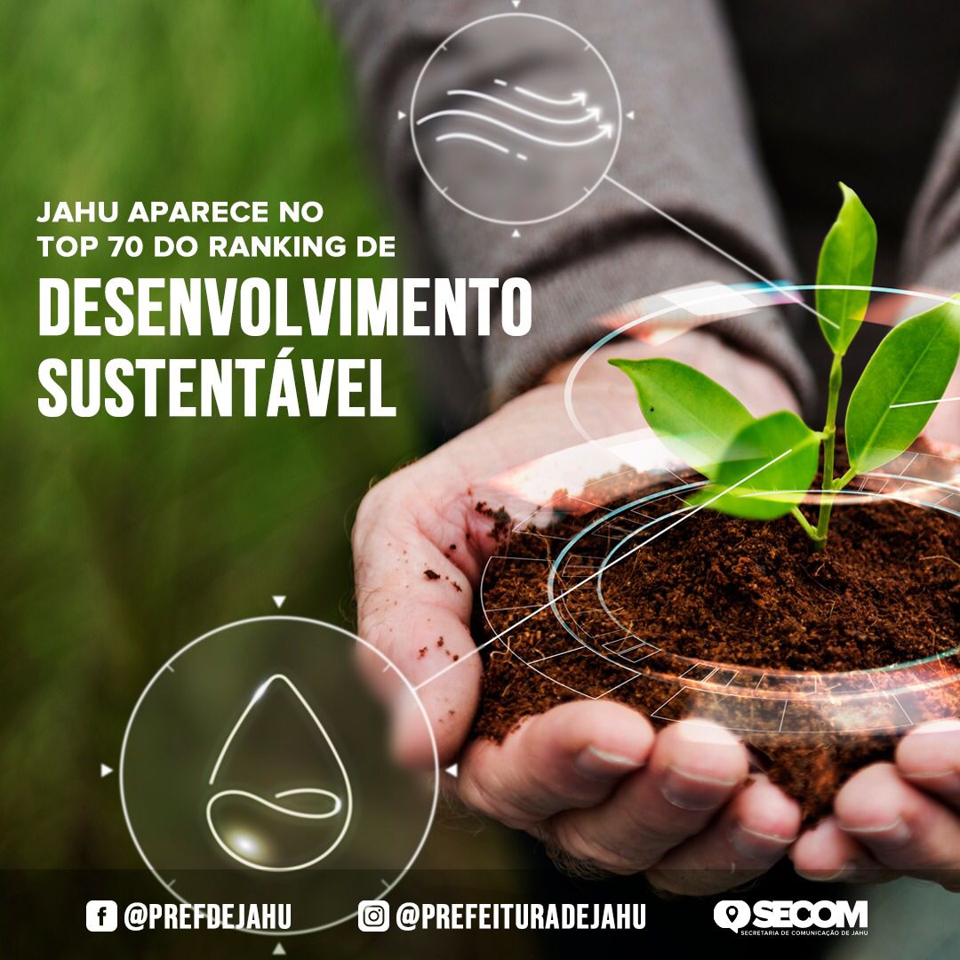 JAHU APARECE NO TOP 70 DO RANKING DE DESENVOLVIMENTO SUSTENTÁVEL