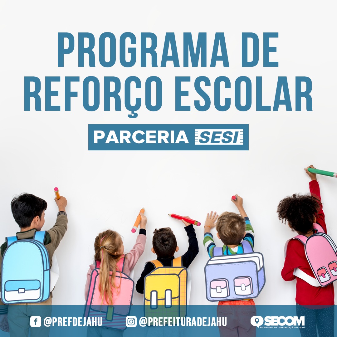 PREFEITURA DE JAHU FIRMA PARCERIA COM O SESI-SP PARA PROGRAMA DE REFORÇO ESCOLAR