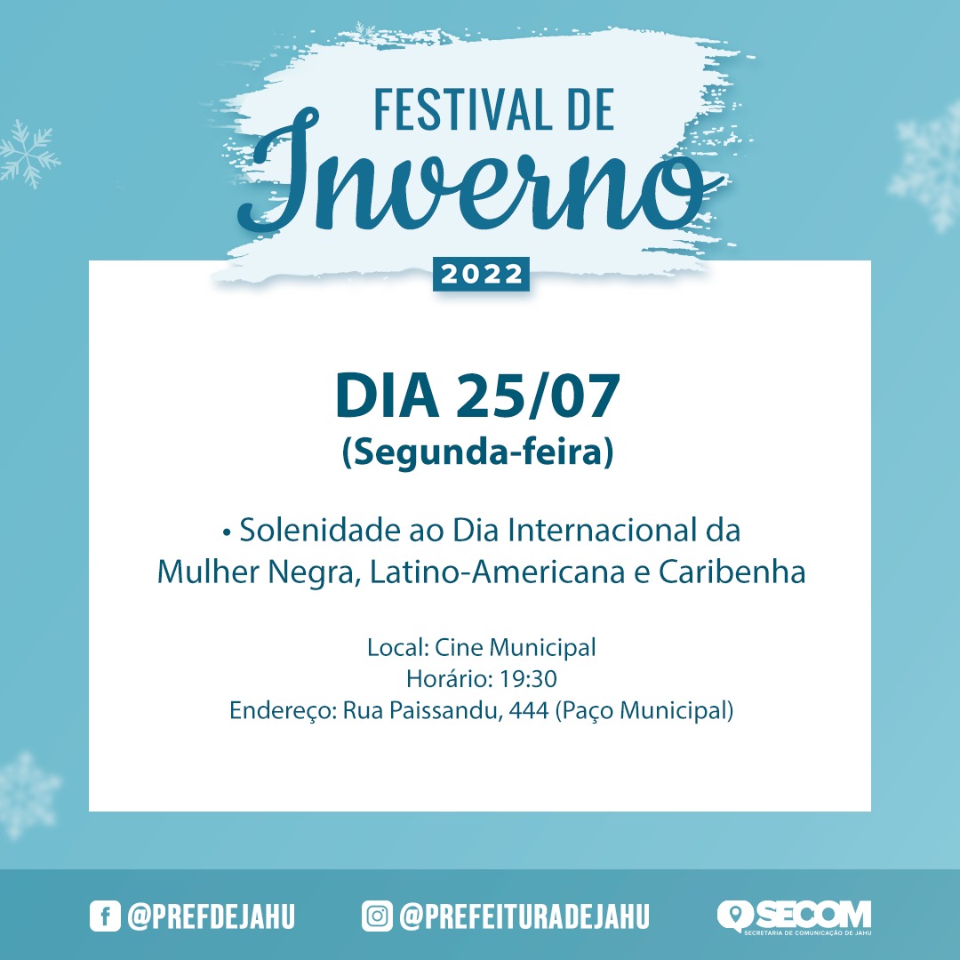 25/6 - DIA INTERNACIONAL DA MULHER NEGRA, LATINO-AMERICANA E CARIBENHA