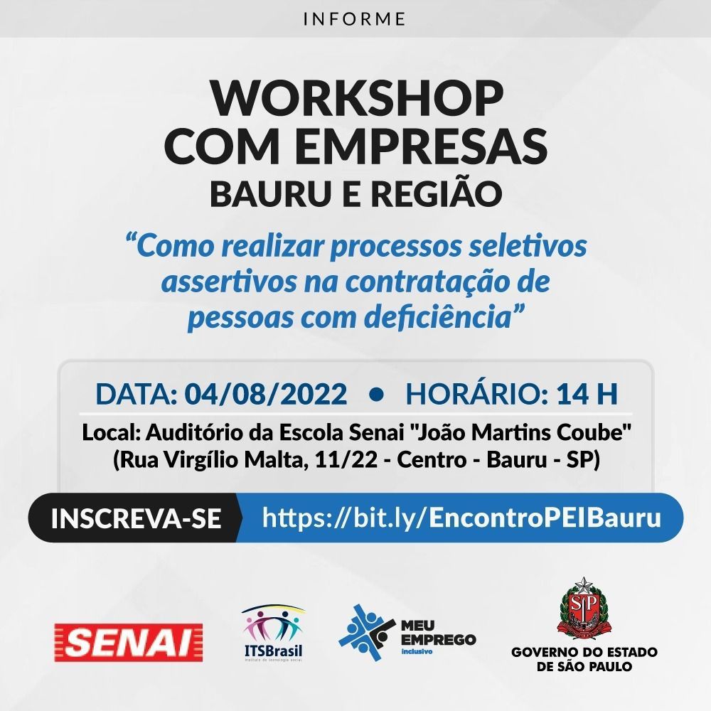 SEDEMP CONVIDA EMPRESAS A PARTICIPAR DE WORKSHOP