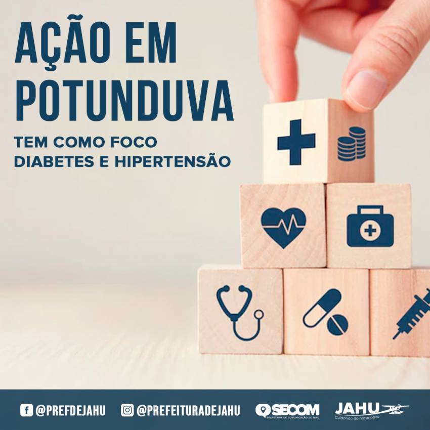 AÇÃO EM POTUNDUVA TEM COMO FOCO DIABETES E HIPERTENSÃO  