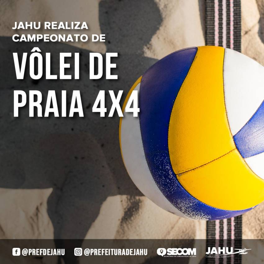 JAHU REALIZA CAMPEONATO DE VÔLEI DE PRAIA 4X4
