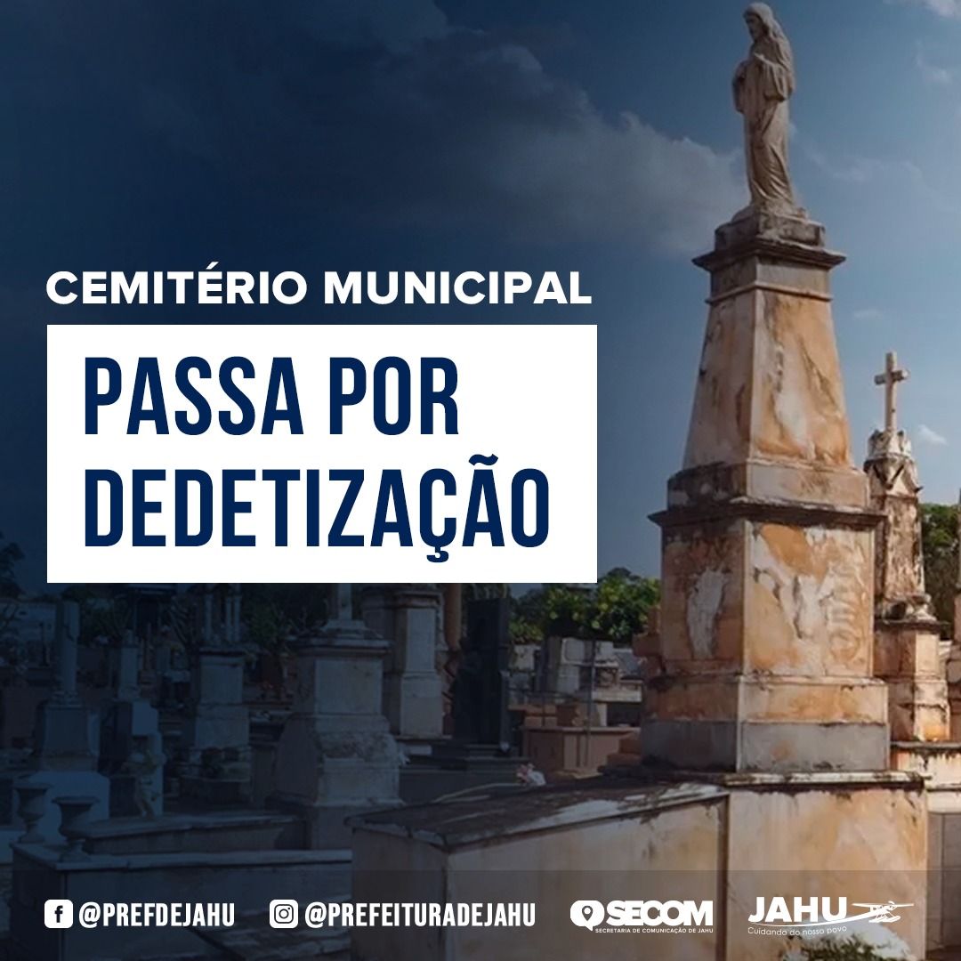 CEMITÉRIO MUNICIPAL ANA ROSA DE PAULA PASSA POR DEDETIZAÇÃO  