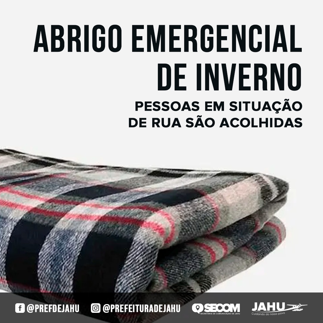 PESSOAS EM SITUAÇÃO DE RUA SÃO ACOLHIDAS EM ABRIGO