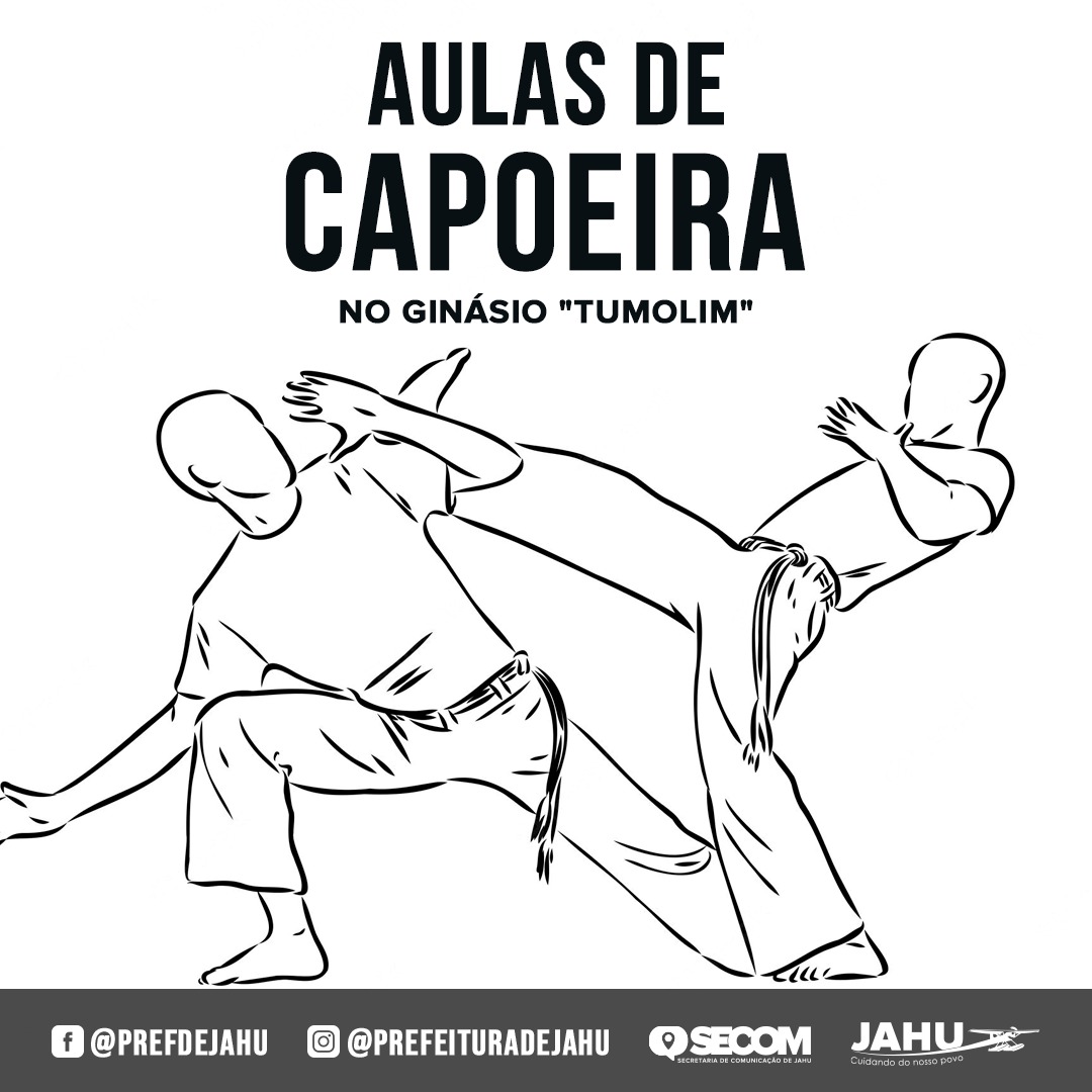 PREFEITURA OFERECE AULAS DE CAPOEIRA NO GINÁSIO 