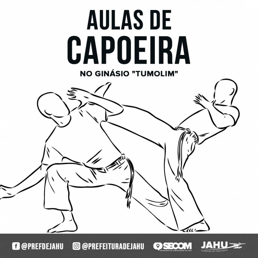 PREFEITURA OFERECE AULAS DE CAPOEIRA NO GINÁSIO