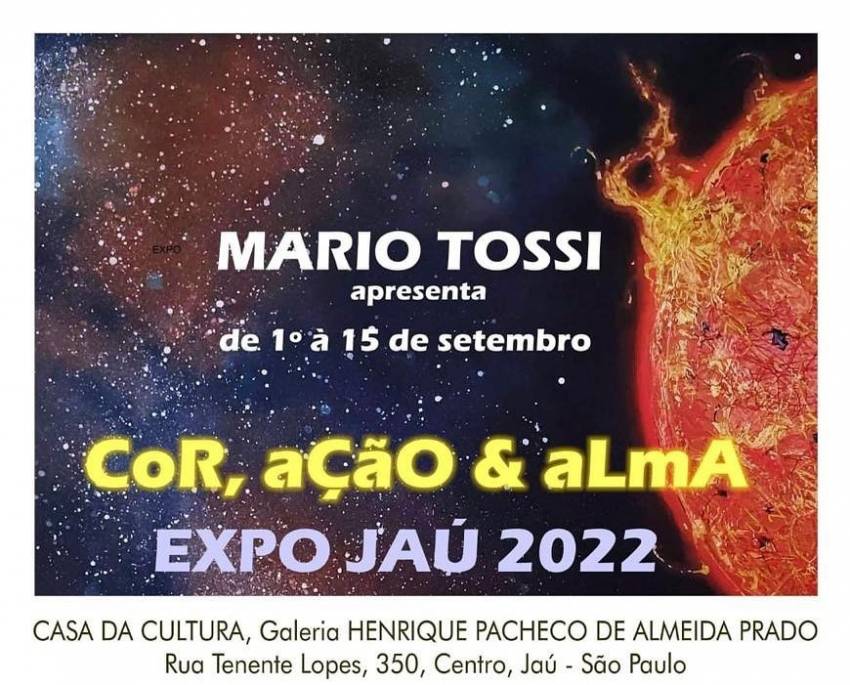 PREFEITURA CONVIDA PARA EXPOSIÇÃO DE MARIO TOSSI