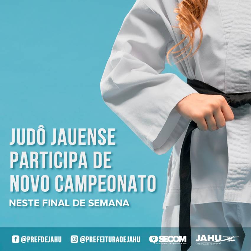 JUDÔ JAUENSE PARTICIPA DE NOVO CAMPEONATO NESTE FINAL DE SEMANA