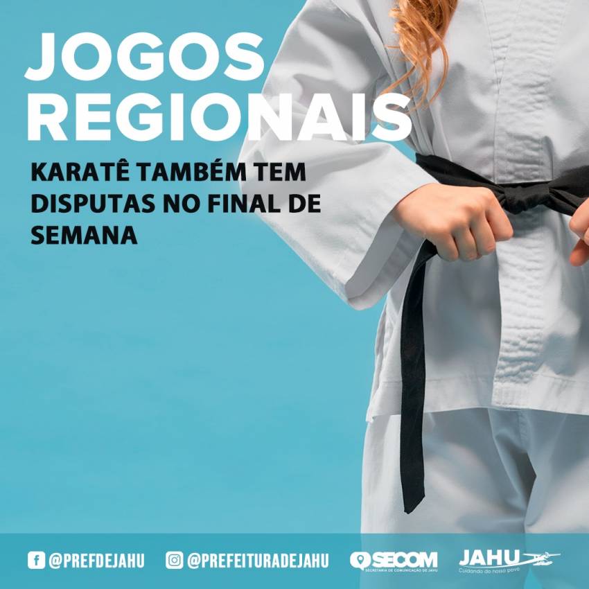 JOGOS REGIONAIS: KARATÊ TAMBÉM TEM DISPUTAS NO FINAL DE SEMANA