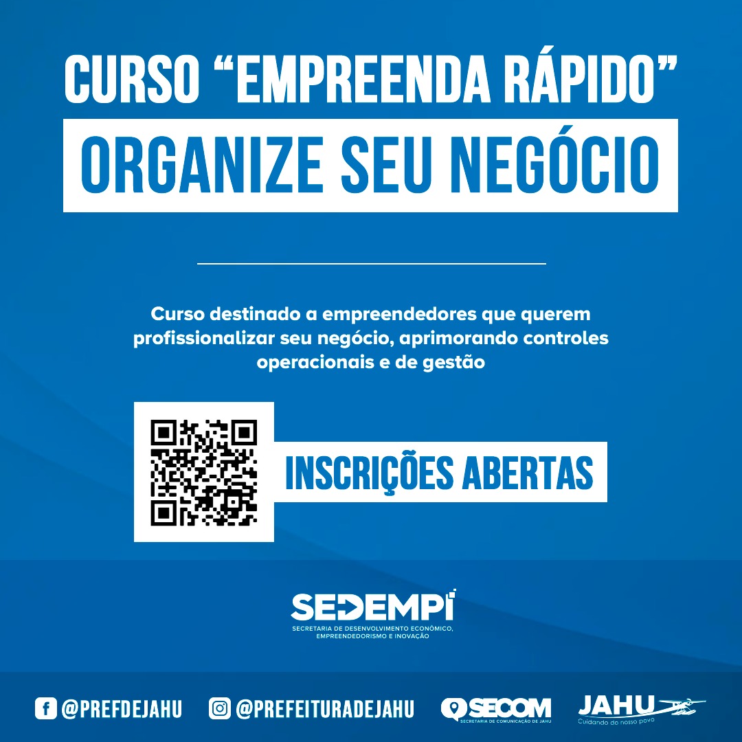 'ORGANIZE SEU NEGÓCIO': SEBRAE OFERECE NOVO CURSO