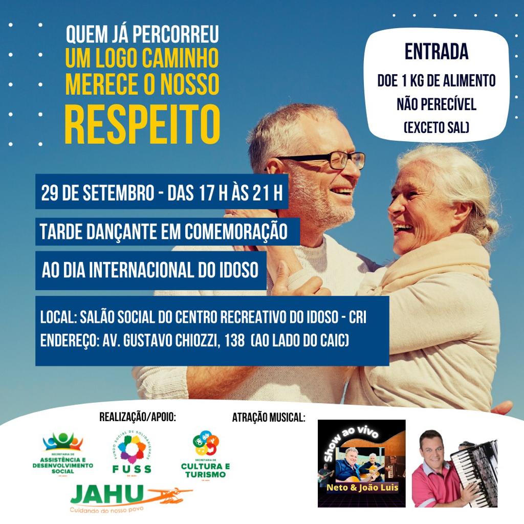 DIA DO IDOSO É COMEMORADO COM TARDE DANÇANTE