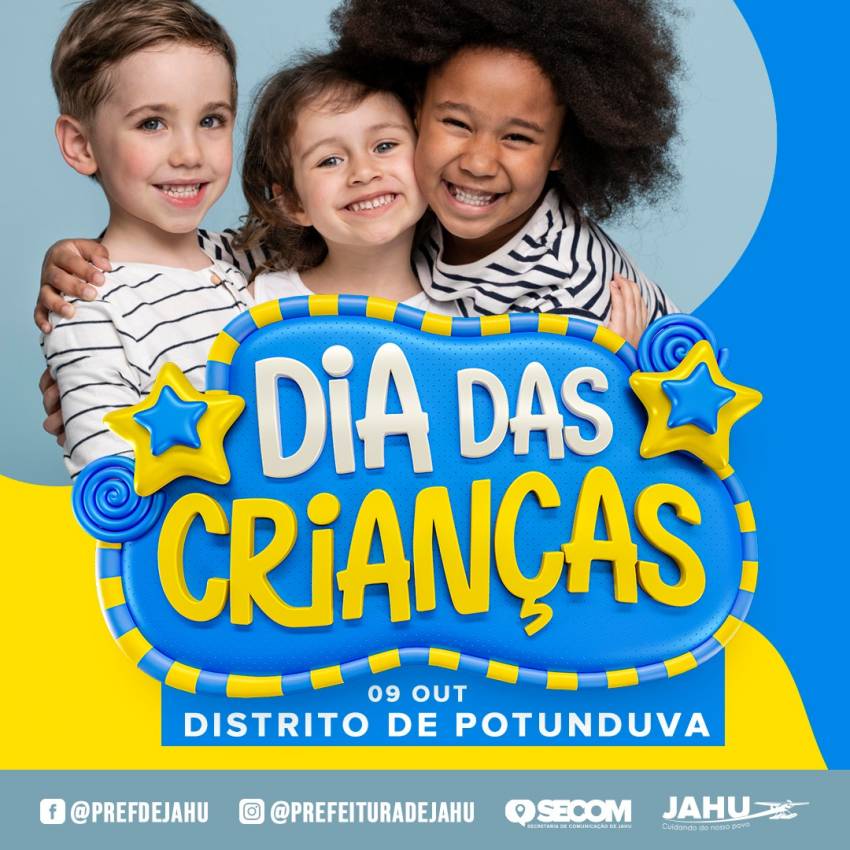 FESTA DAS CRIANÇAS NO DISTRITO DE POTUNDUVA TEM MUITA DIVERSÃO E PRESTAÇÃO DE SERVIÇO