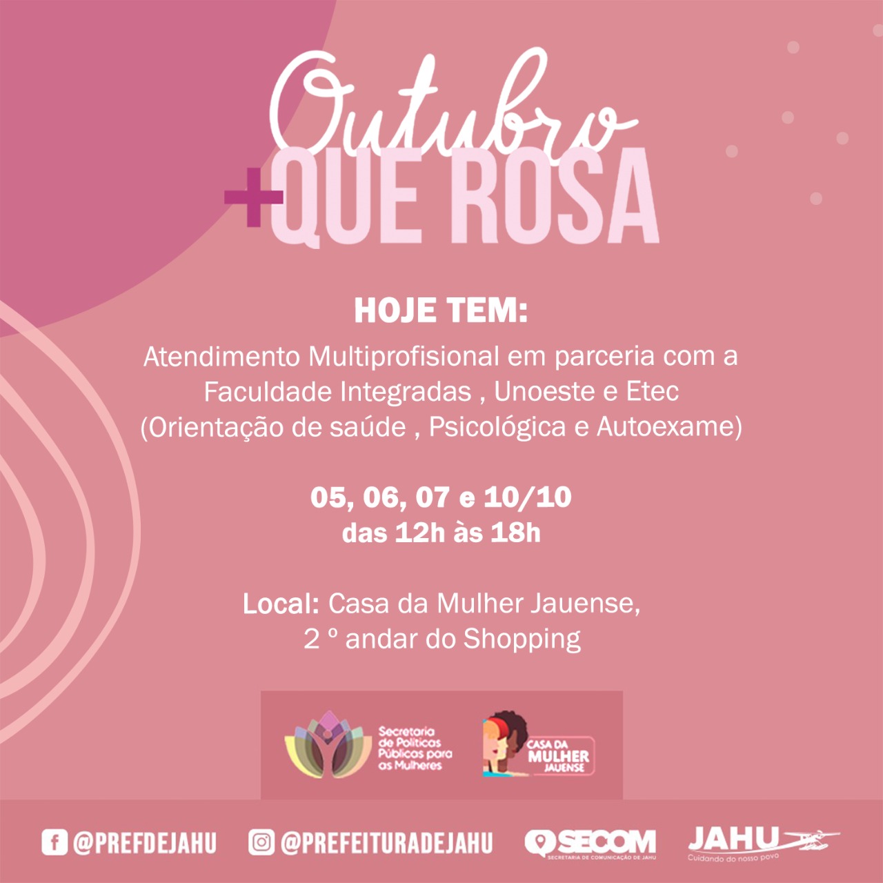 CASA DA MULHER JAUENSE OFERECE ATENDIMENTO MULTIPROFISSIONAL