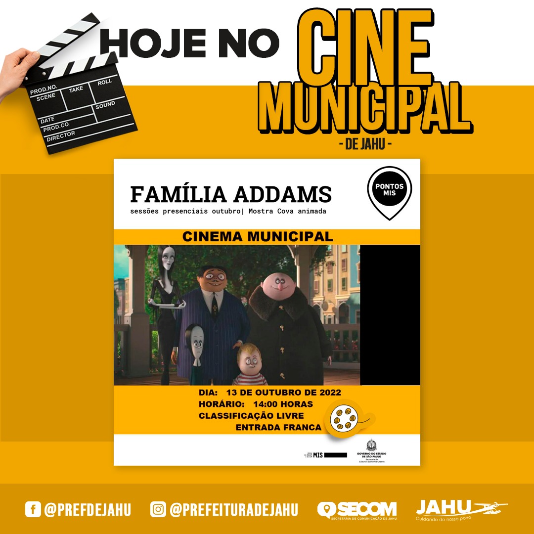 HOJENOCINE tem: Família Addams • 14h
