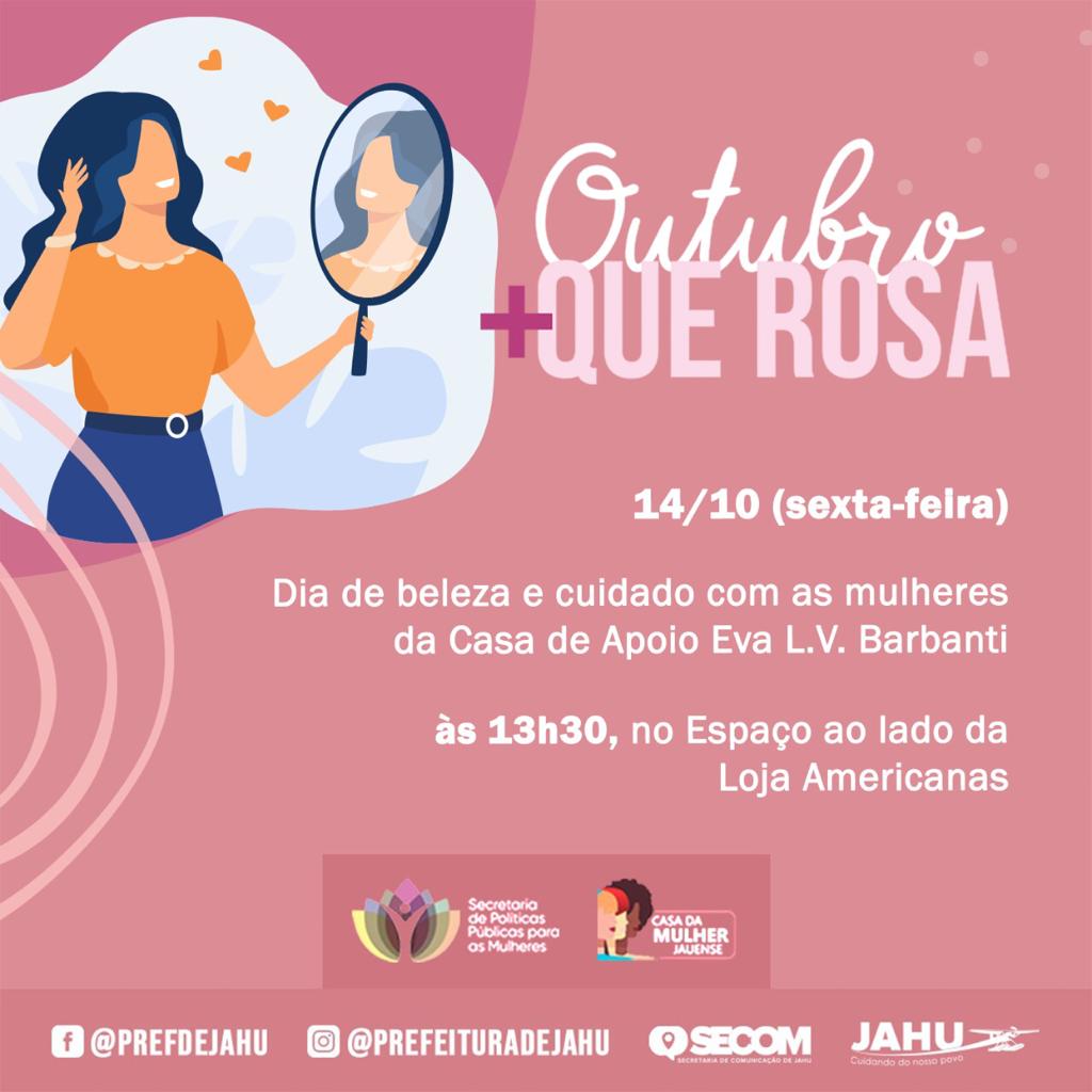 OUTUBRO MAIS QUE ROSA APRESENTA 'DIA DA BELEZA' E TEATRO