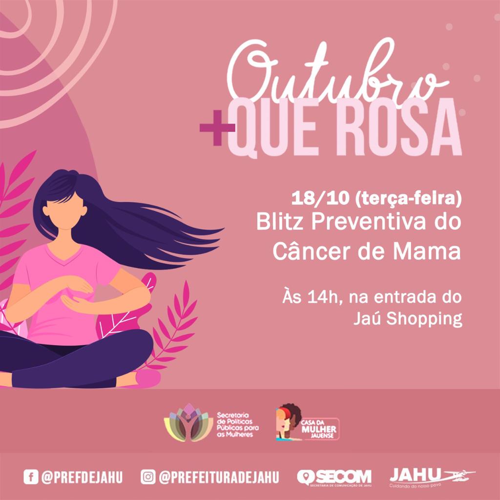 BLITZ ALERTA PARA PREVENÇÃO DO CÂNCER DE MAMA