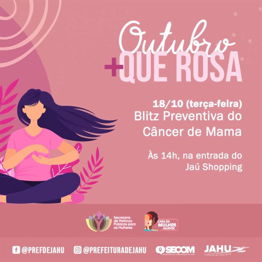 BLITZ ALERTA PARA PREVENÇÃO DO CÂNCER DE MAMA