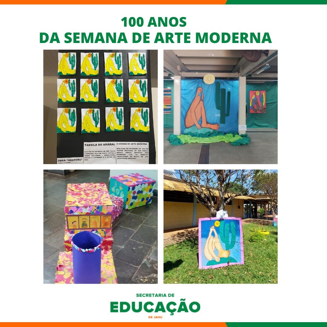 ESCOLAS MUNICIPAIS HOMENAGEIAM OS 100 ANOS DA SEMANA DE ARTE MODERNA