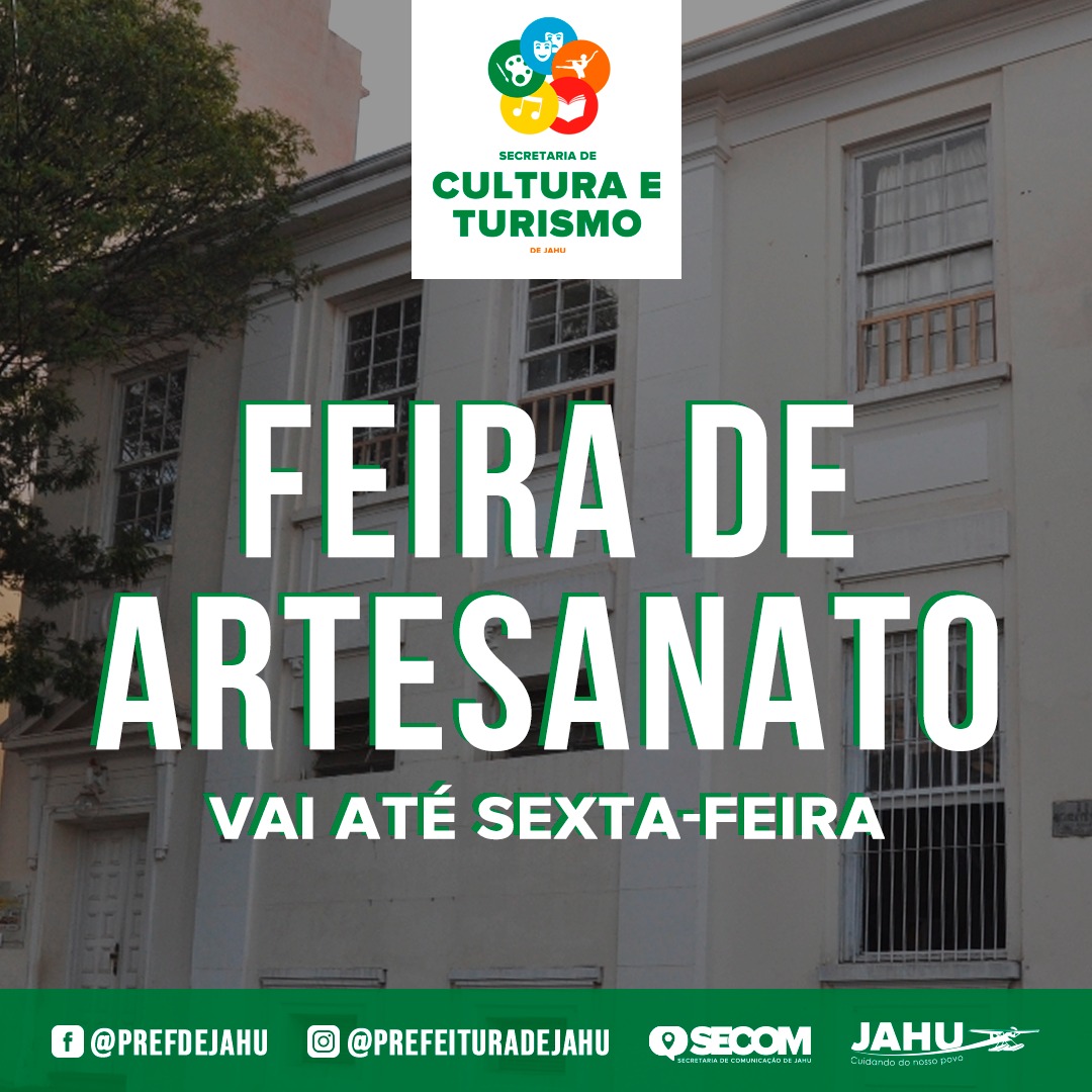 FEIRA DE ARTESANATO VAI ATÉ SEXTA-FEIRA