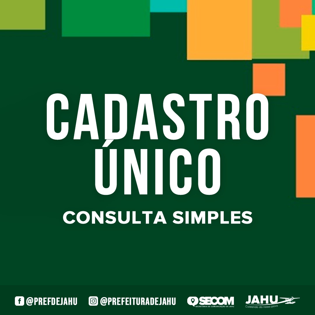 CONSULTA SIMPLES CADASTRO ÚNICO