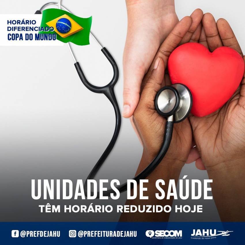 UNIDADES DE SAÚDE TÊM EXPEDIENTE REDUZIDO HOJE