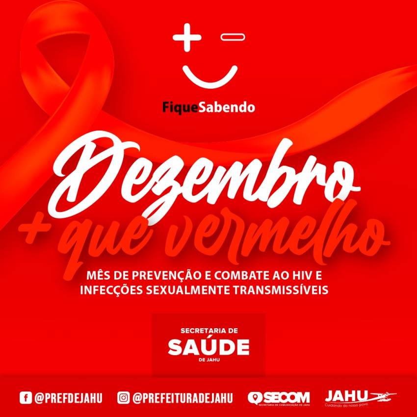 TESTAGEM PARA HIV E SÍFILIS É AMPLIADA NO DEZEMBRO VERMELHO