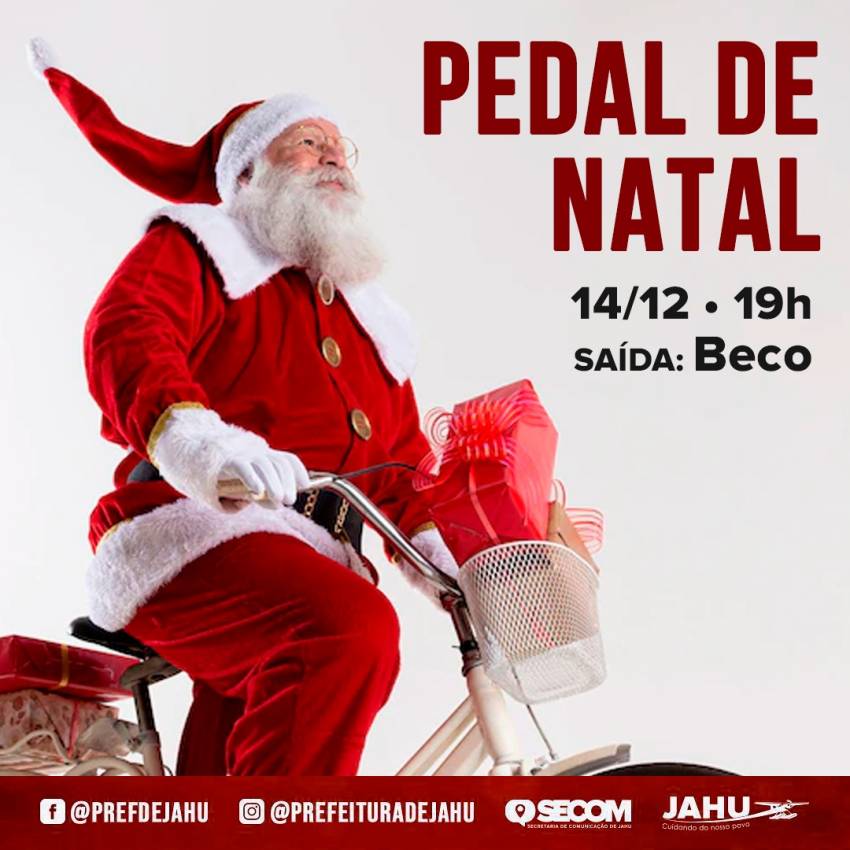 PEDAL DE NATAL ACONTECE NA PRÓXIMA QUARTA