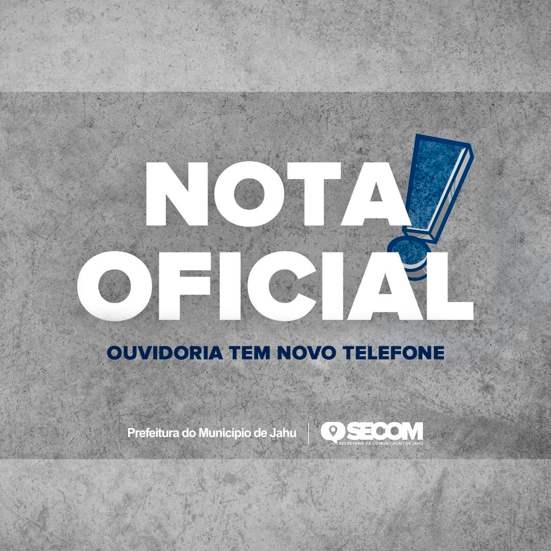 OUVIDORIA TEM NOVO TELEFONE