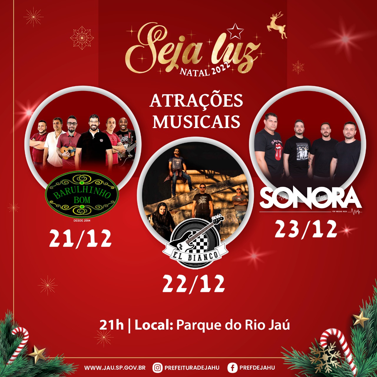 SEJA LUZ - PARQUE DO RIO JAÚ SERA PALCO DE SHOWS NA PRÓXIMA SEMANA