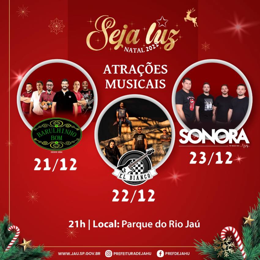 SEJA LUZ - PARQUE DO RIO JAÚ SERA PALCO DE SHOWS NA PRÓXIMA SEMANA