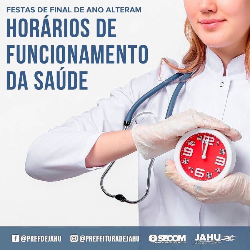 FESTAS ALTERAM FUNCIONAMENTO DAS UNIDADES DE SAÚDE