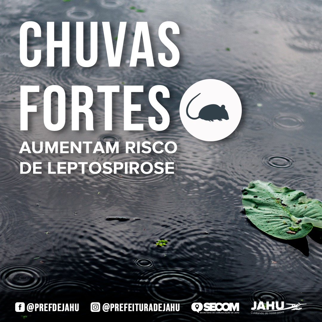CHUVAS FORTES AUMENTAM RISCO DE LEPTOSPIROSE