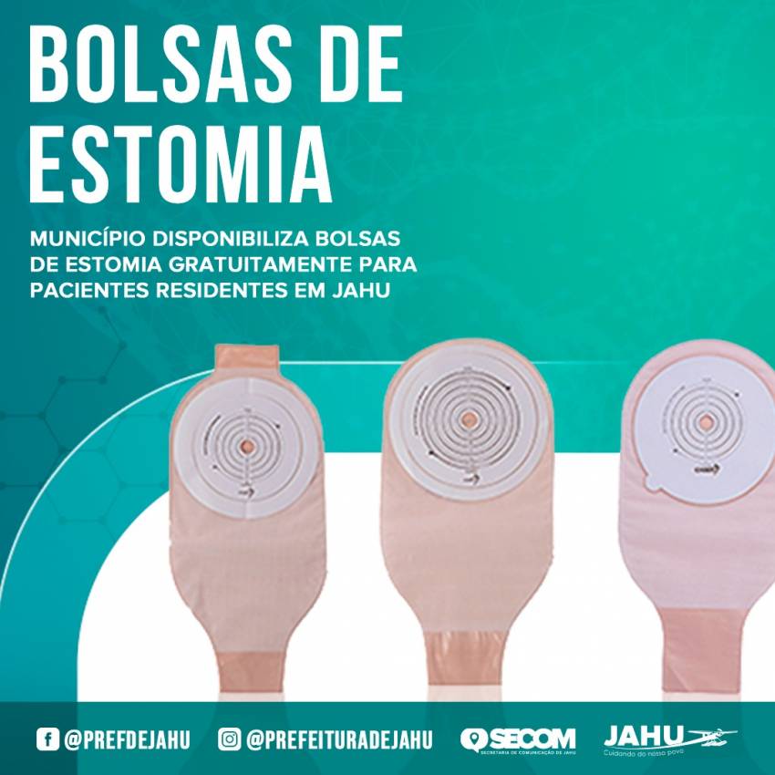 MUNICÍPIO DISPONIBILIZA BOLSAS DE ESTOMIA PARA PACIENTES DE JAHU