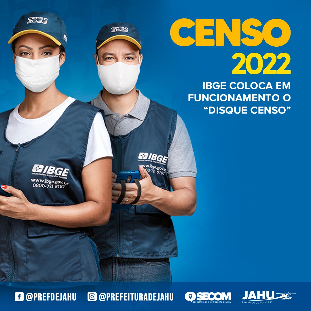 CENSO 2022: IBGE COLOCA EM FUNCIONAMENTO O DISQUE CENSO