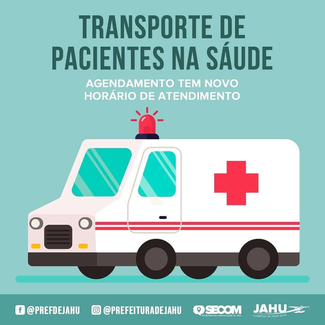 AGENDAMENTO DE TRANSPORTE DE PACIENTES TEM NOVO HORÁRIO DE ATENDIMENTO