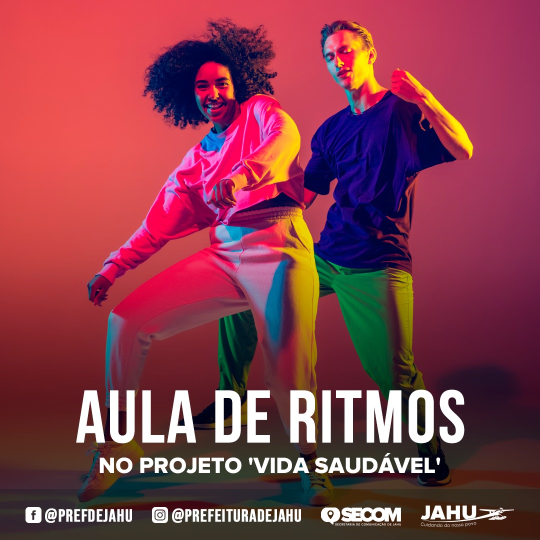 HOJE TEM AULA DE RITMOS NO PROJETO VIDA SAUDÁVEL