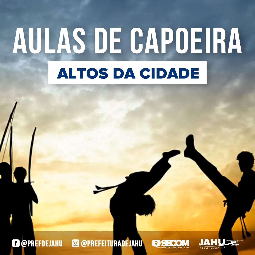 PREFEITURA OFERECE AULAS DE CAPOEIRA NOS ALTOS DA CIDADE