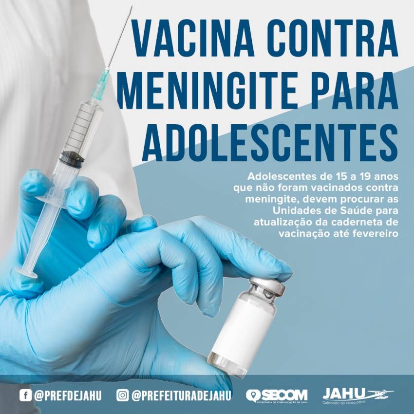 VACINA CONTRA MENINGITE PARA ADOLESCENTES