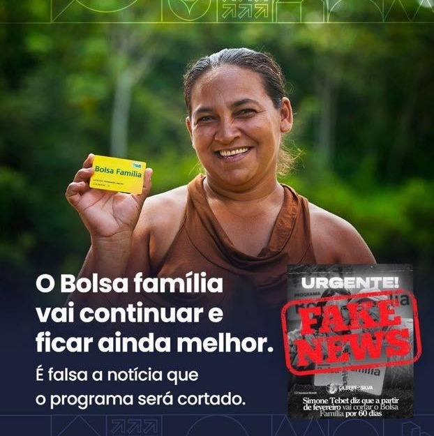 É FALSA NOTÍCIA DE CORTE DO BOLSA FAMÍLIA